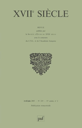 Emprunter XVIIe siècle 2003, n° 219. Varia livre