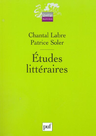 Emprunter Etudes littéraires livre