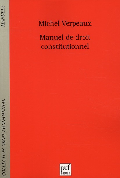 Emprunter Manuel de droit constitutionnel livre