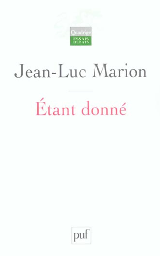 Emprunter ETANT DONNE livre