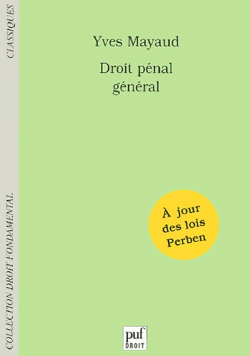 Emprunter Droit pénal général livre