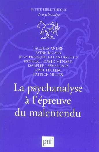 Emprunter La psychanalyse à l'épreuve du malentendu livre