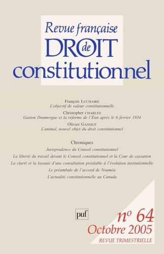 Emprunter RFDC 2005, n° 64 livre