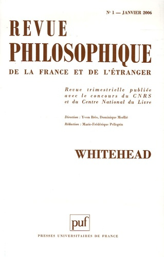 Emprunter Revue philosophique N° 1, Janvier 2006 livre