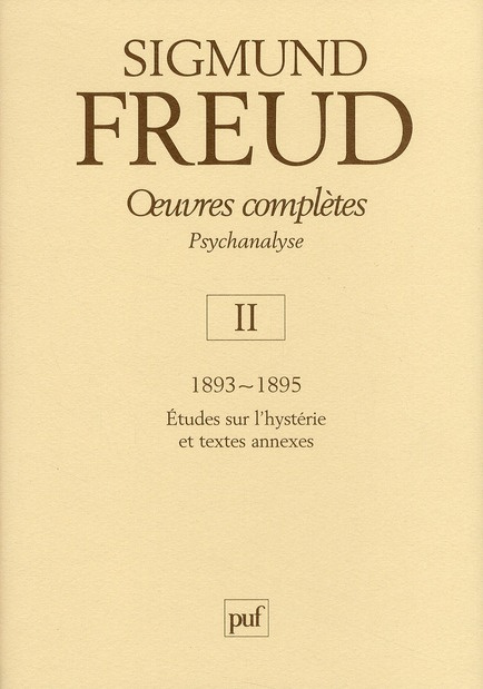 Emprunter Oeuvres complètes Psychanalyse. Volume 2, 1893-1895 livre