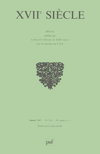 Emprunter XVIIe siècle N° 234, janvier 2007 : Campagnes et paysans livre