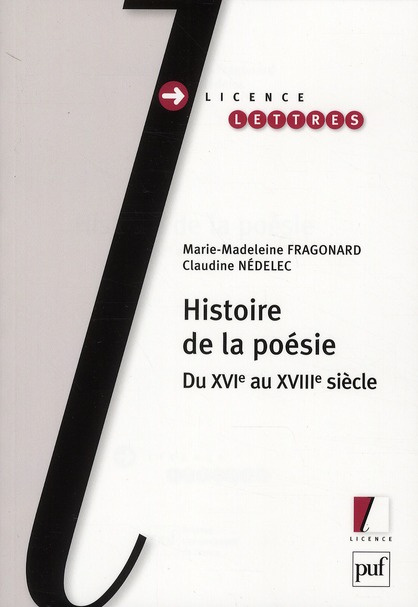 Emprunter Histoire de la poésie. Du XVIe au XVIIIe siècle livre