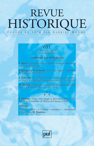 Emprunter Revue historique 2009, n° 651 livre