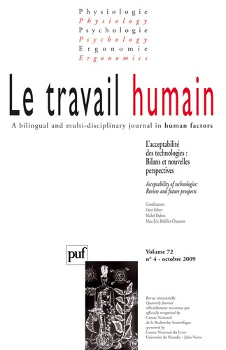 Emprunter Le travail humain Volume 72 N° 4, Octobre 2009 livre