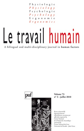Emprunter Le travail humain Volume 73 N° 3, Juillet 2010 livre