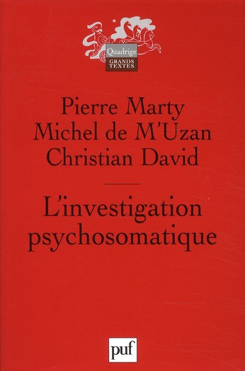 Emprunter L'investigation psychosomatique / Sept observations cliniques livre