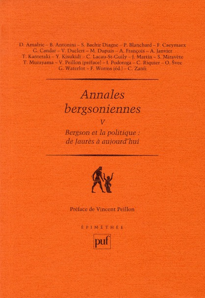 Emprunter Annales bergsoniennes. Tome 5, Bergson et la politique livre