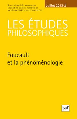 Emprunter Les études philosophiques N° 3, Juillet 2013 : Foucault et la phénoménologie livre