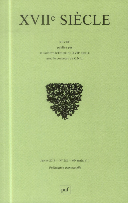 Emprunter XVIIe siècle N° 262, Janvier-mars 2014 : Christine de France et son siècle livre