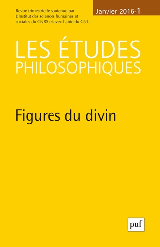 Emprunter Les études philosophiques N° 1, janvier 2016 : Figures du divin livre