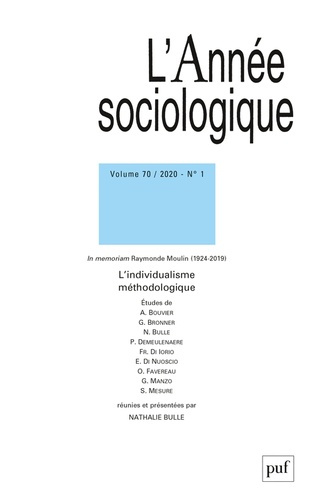 Emprunter L'Année sociologique Volume 70 N°1/2020 : L'individualisme méthodologique livre