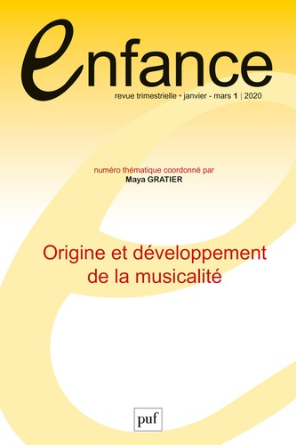 Emprunter Enfance Volume 72, N° 1/2020 livre