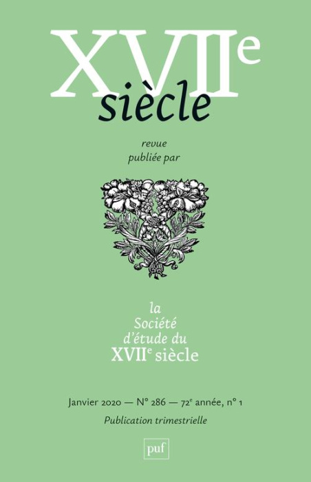 Emprunter XVIIe siècle N° 286, février 2020 : Lucien et la satire en prose au XVIIe siècle livre
