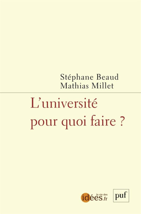 Emprunter L'université, pour quoi faire ? livre