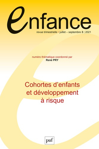 Emprunter Enfance N° 73, juillet-septembre 2021 : Cohortes d'enfants et développement à risque livre