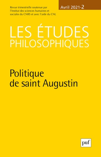 Emprunter Les études philosophiques N° 2, avril 2021 : Politique de saint Augustin livre