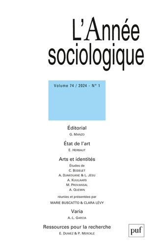 Emprunter L'Année sociologique Volume 74 N° 1/2024 : Art et identités livre