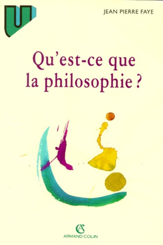 Emprunter QU'EST-CE QUE LA PHILOSOPHIE ? livre
