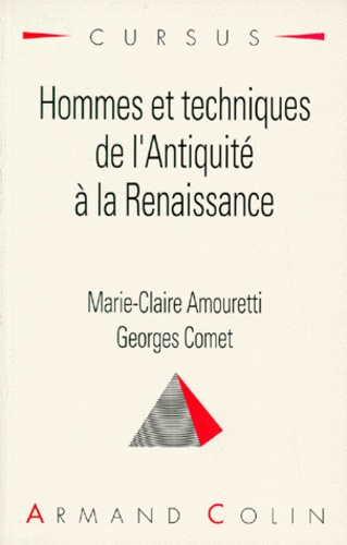Emprunter HOMMES ET TECHNIQUES DE L'ANTIQUITE A LA RENAISSANCE livre