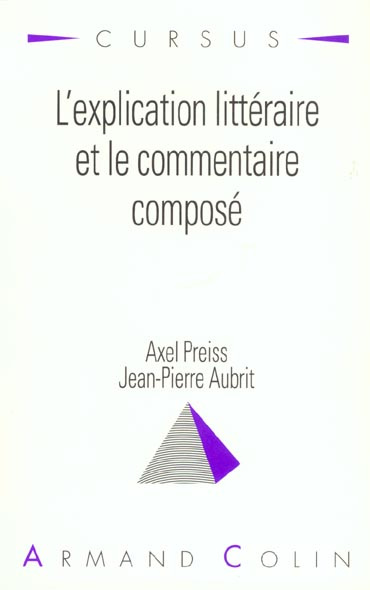 Emprunter L'EXPLICATION LITTERAIRE ET LE COMMENTAIRE COMPOSE livre