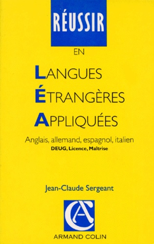Emprunter REUSSIR EN LANGUES ETRANGERES APPLIQUEES livre