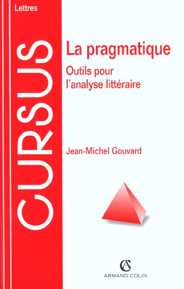 Emprunter LA PRAGMATIQUE. Outils pour l'analyse littéraire livre
