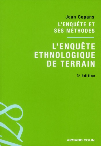 Emprunter L'enquête ethnologique de terrain. 3e édition livre