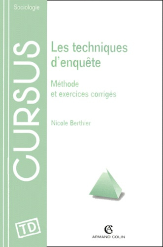 Emprunter LES TECHNIQUES D'ENQUETE livre