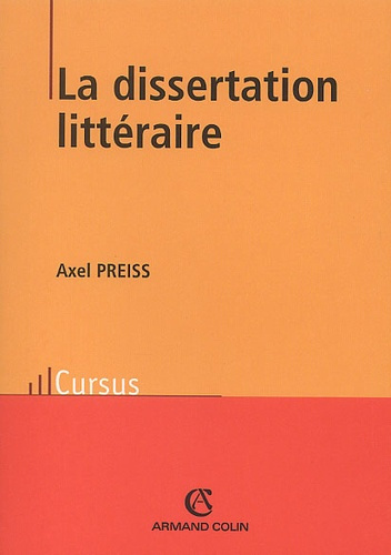 Emprunter LA DISSERTATION LITTERAIRE livre
