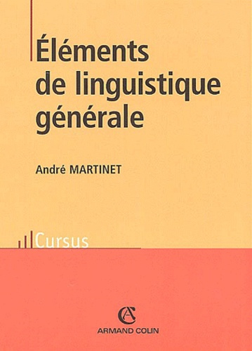 Emprunter ELEMENTS DE LINGUISTIQUE GENERALE livre
