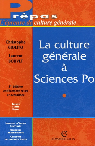 Emprunter LA CULTURE GENERALE A SCIENCES PO livre