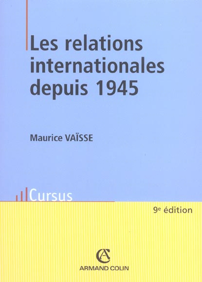 Emprunter LES RELATIONS INTERNATIONALES DEPUIS 1945 livre