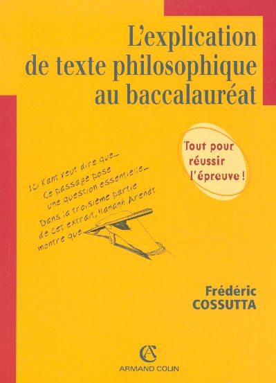 Emprunter L'EXPLICATION DE TEXTE PHILOSOPHIQUE AU BACCALAUREAT livre