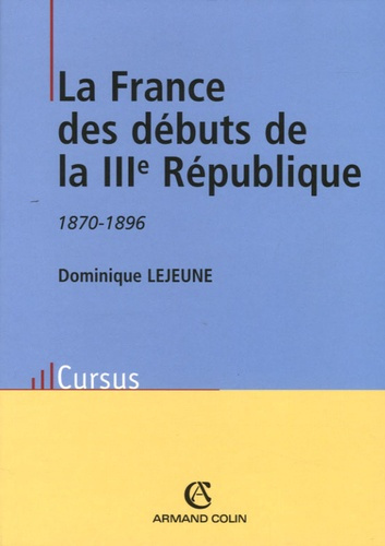Emprunter LA FRANCE DES DEBUTS DE LA IIIE REPUBLIQUE livre
