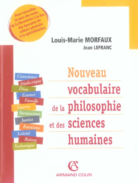 Emprunter NOUVEAU VOCABULAIRE DE LA PHILOSOPHIE ET DE SES SCIENCES HUMAINES livre