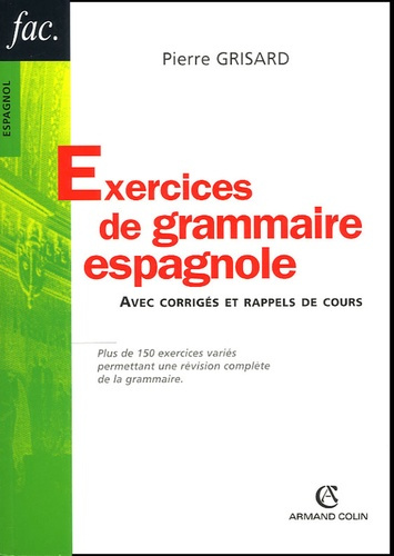 Emprunter EXERCICES DE GRAMMAIRE ESPAGNOLE livre