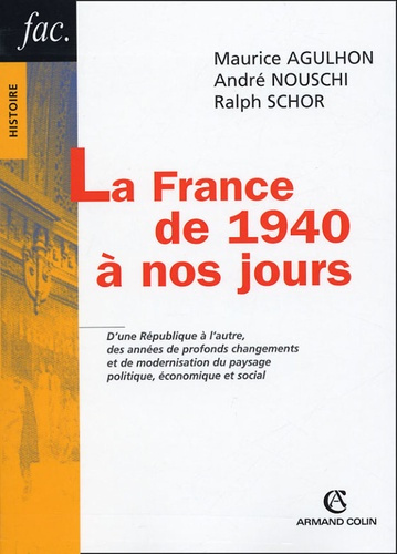 Emprunter LA FRANCE DE 1940 A NOS JOURS livre