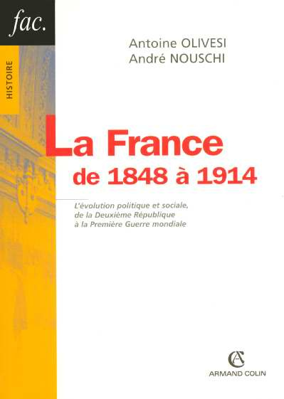 Emprunter LA FRANCE DE 1848 A 1914 livre