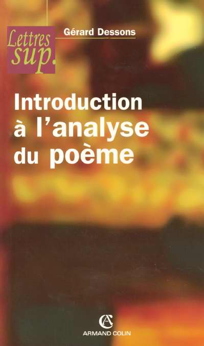 Emprunter INTRODUCTION A L'ANALYSE DU POEME livre