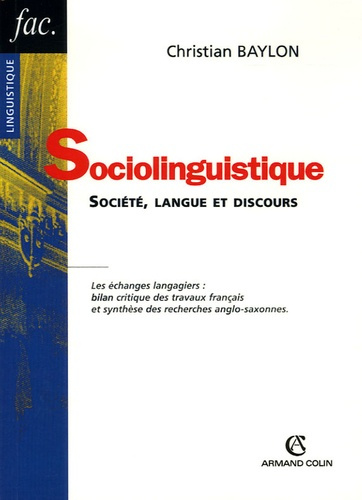 Emprunter SOCIOLINGUISTIQUE livre