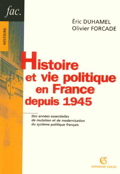 Emprunter HISTOIRE ET VIE POLITIQUE EN FRANCE DEPUIS 1945 livre