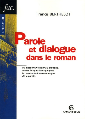 Emprunter PAROLE ET DIALOGUE DANS LE ROMAN livre