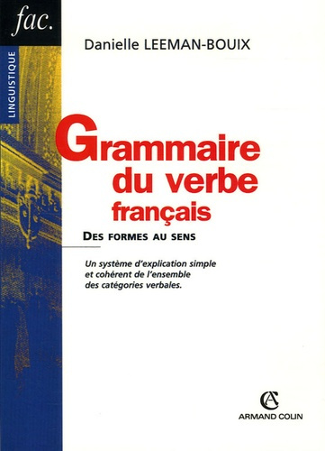 Emprunter GRAMMAIRE DU VERBE FRANCAIS livre