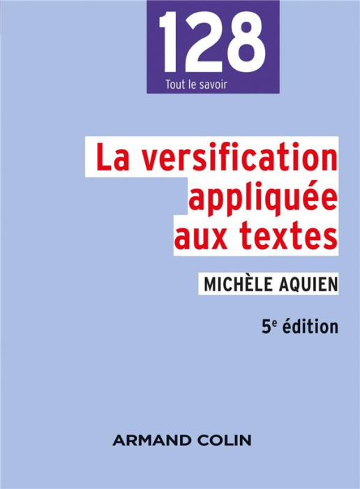 Emprunter La versification appliquée aux textes. 5e édition revue et corrigée livre