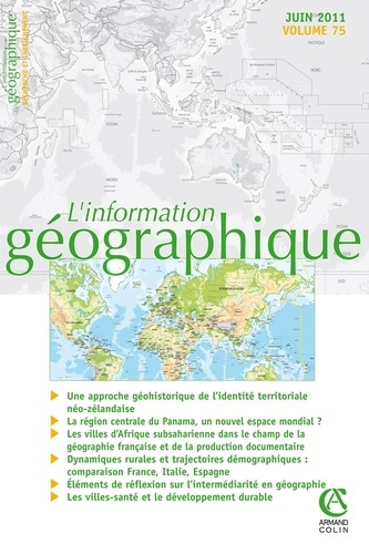 Emprunter L'information géographique N° 75, Juin 2011 livre